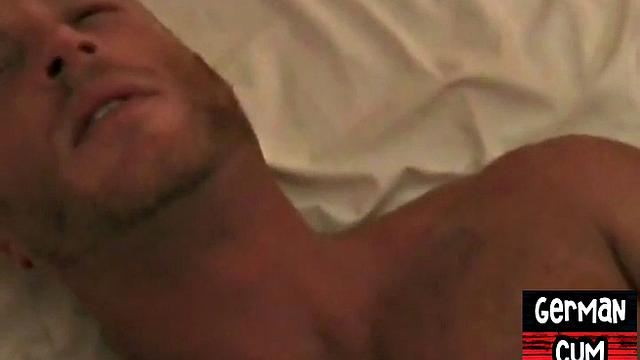 German amateur jocks enjoy close anal threesome till cumshot