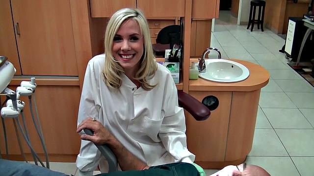 Kinky hospital patient in lingerie enjoys getting her bald pussy drilled in reverse cowgirl position
