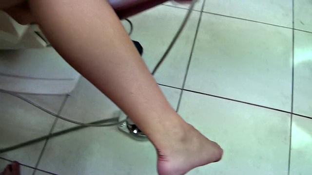 Kinky hospital patient in lingerie enjoys getting her bald pussy drilled in reverse cowgirl position