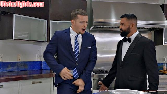 Big-titted blonde gets ass pounded