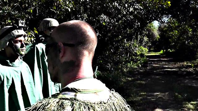 Army gay fucked outdoors in missionary in anal