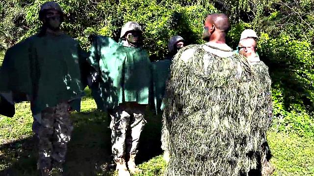 Army gay fucked outdoors in missionary in anal