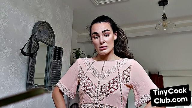 SPH femina laughs at small cocks in her home video
