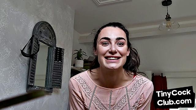 SPH femina laughs at small cocks in her home video