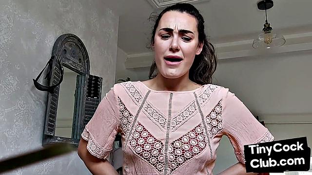 SPH femina laughs at small cocks in her home video