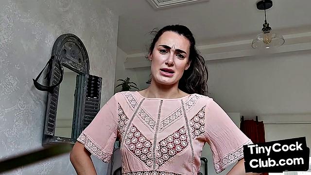 SPH femina laughs at small cocks in her home video