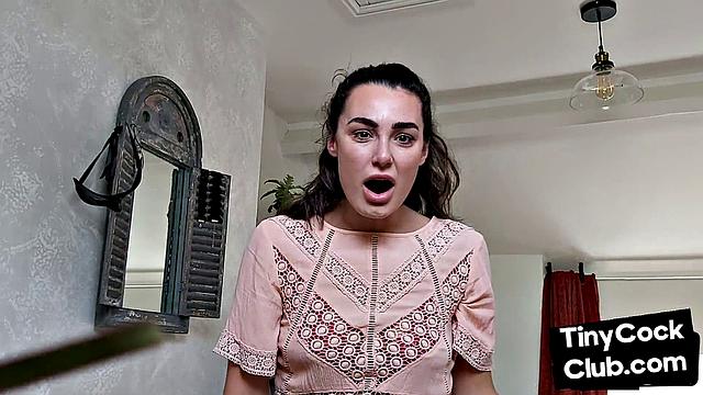 SPH femina laughs at small cocks in her home video