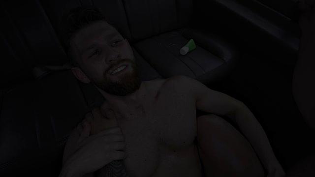 Straight athletic jock barebacked by gay in bus