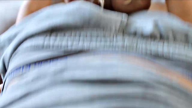 British babe spreads her sexy legs for fat dick in POV