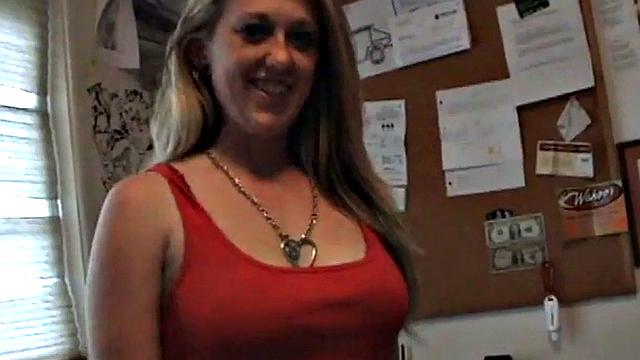 POV teen slut takes cock