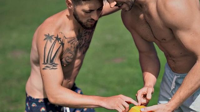 Dreamy hunky hunks surrender to anal experience