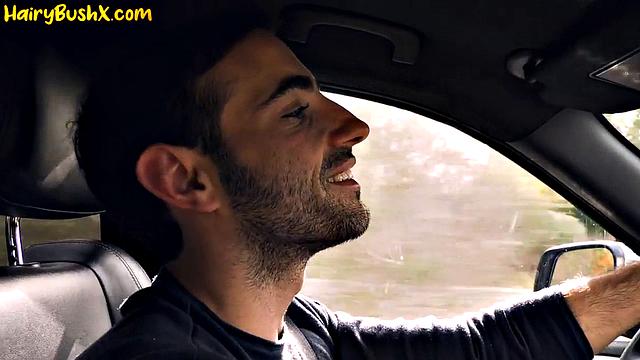 Big-titted hairy blonde gets pussy-drilled