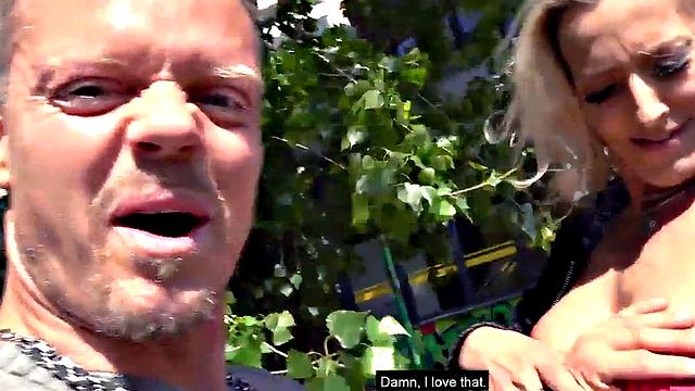 Bombastic German mature fucked outdoors by sex date