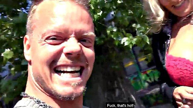 Bombastic German mature fucked outdoors by sex date