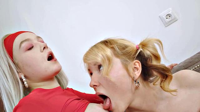 VIP4K. Sexy teacher has fun with two dance students