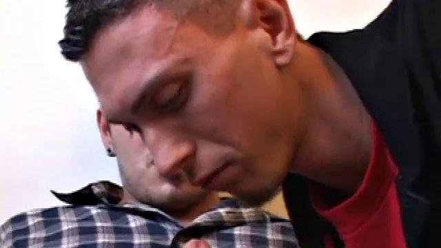 Tek finds Rock and quickly goes down on him. After some deep cock servicing, Rock gives Tek head. A steamy 69 follows, before Rock stuffs his own butthole with an anal sex toy and then slides his cock into Tek's ass.