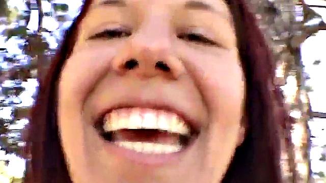 Cheating GF gives a handie with a baldys cock