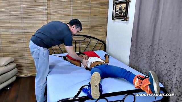 Russel Tied, Tickled, and Pleasured