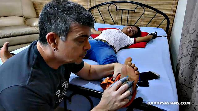 Russel Tied, Tickled, and Pleasured