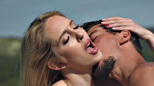 Euro anal bitch fucked by big white dick in missionary position