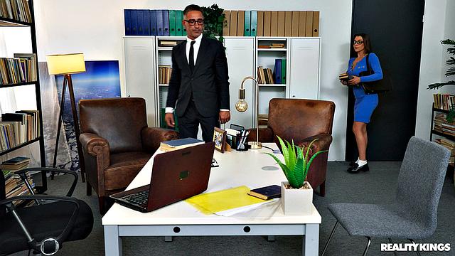 Office Hours For Busty Babe