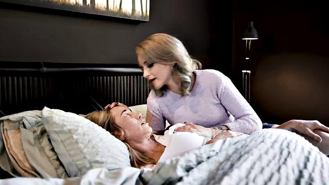 Kinky stepdaughter rides stepmoms BF while stepmom is sick