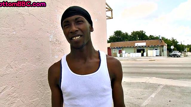 Black thug from the hood fucked in public by white top