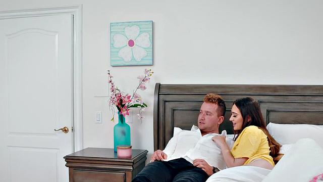 Hairybush babe riding her beau