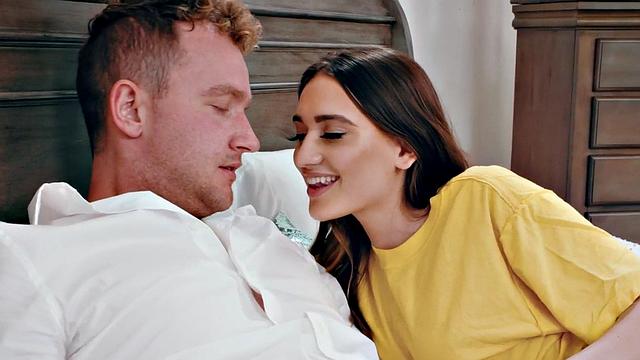 Hairybush babe riding her beau