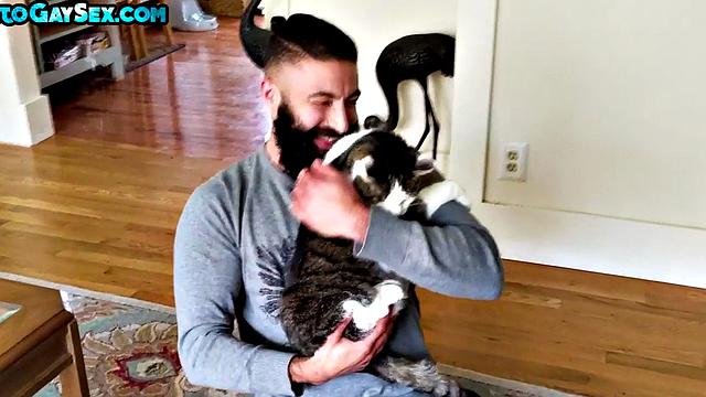 Hairy MTF gets pussylicked and fucked by bear