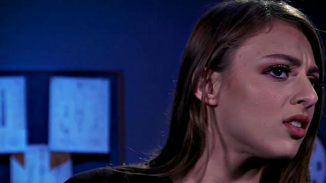 Lezdom nurse in latex BDSM torments teen pussy