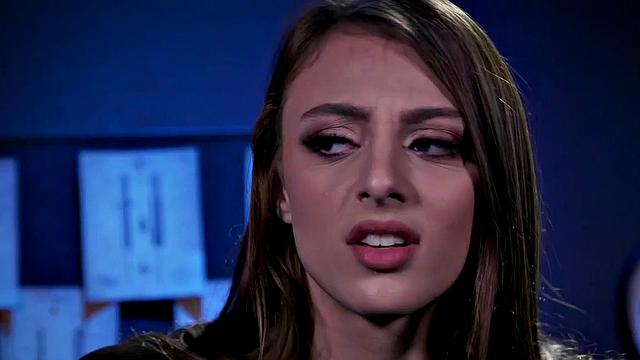 Lezdom nurse in latex BDSM torments teen pussy