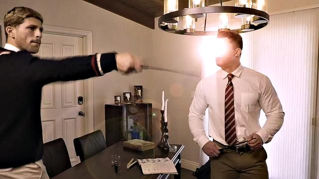 Magic stud bareback fucked by top in tight asshole