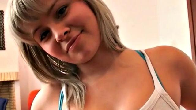 Sammy 18 with Perfect tits Fingering her pussy