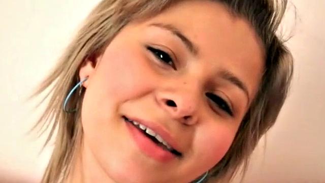 Sammy 18 with Perfect tits Fingering her pussy