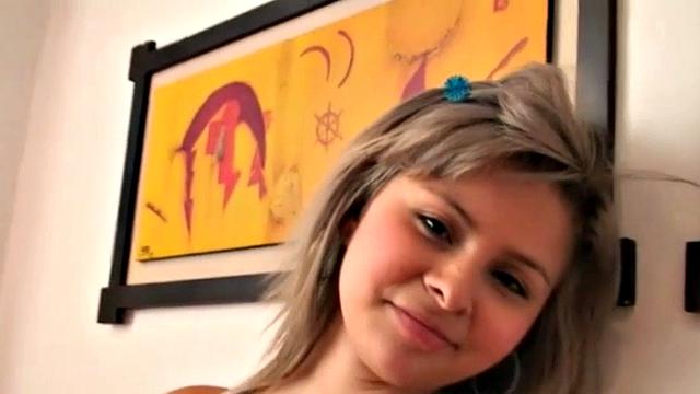 Sammy 18 with Perfect tits Fingering her pussy