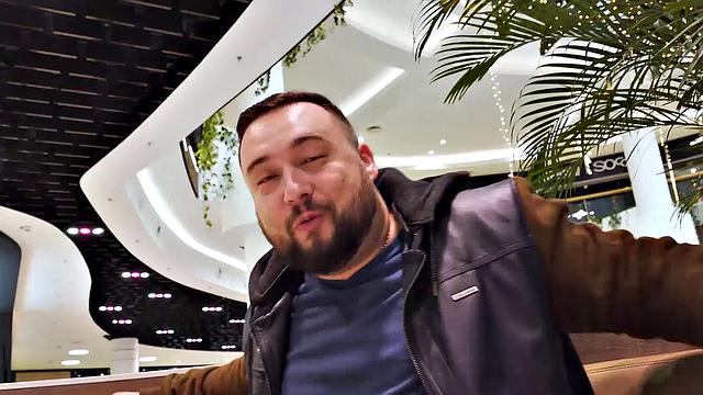 HUNT4K. Cuck stays in public toilet and watches GFs sex with hunter