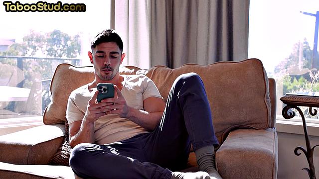 Muscled jock drilled by horny lover