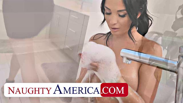 Anissa Kate likes to be watched in the bath tub and then POUNDED!!!