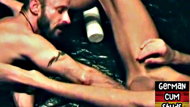 Fisting gaydaddy sucks BF in homemade 69 sex