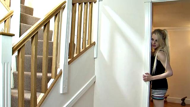 English Blonde April Paisley Seduces Black Bull