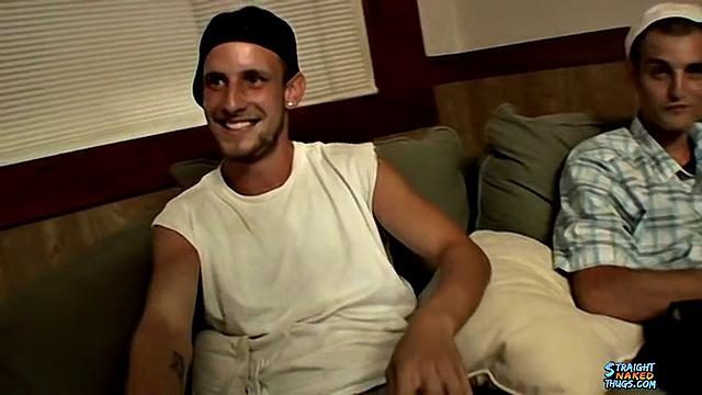 Ajax And CG Share A Cock Stroke - Straight Guys