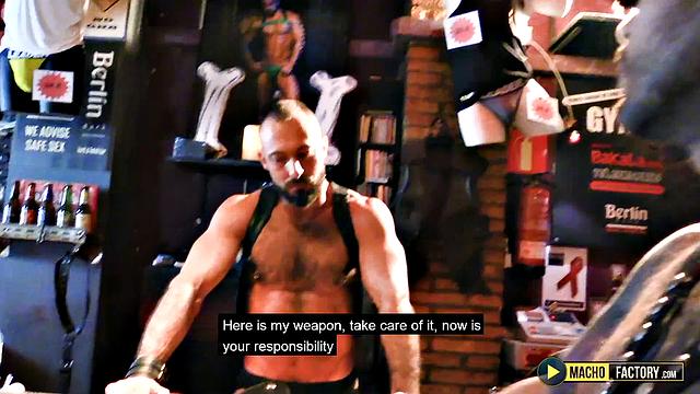 Barcelona cops hunt a runaway in a wild gay sex club hookup