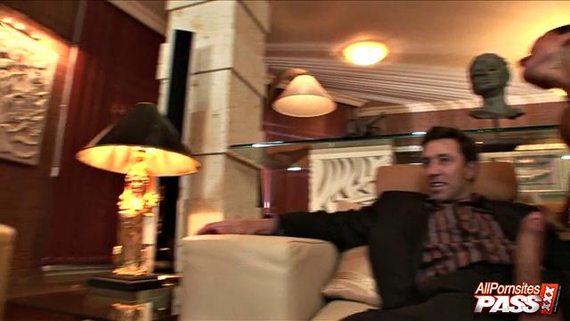 Hot redhead sucking off fat cock