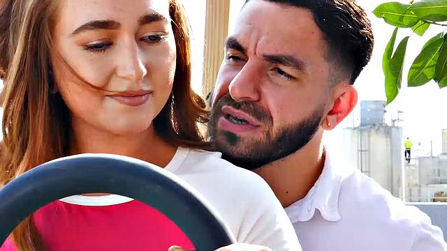 Super fit Callie Black squats on big thick cock