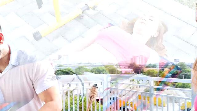 Super fit Callie Black squats on big thick cock