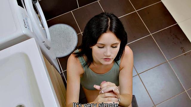 SIS.PORN. Thats MY toothbrush… and thats MY cock