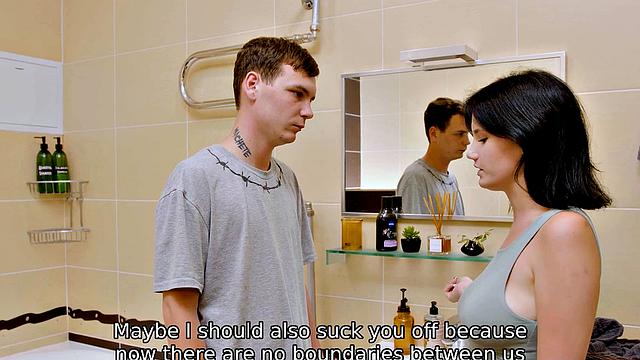 SIS.PORN. Thats MY toothbrush… and thats MY cock