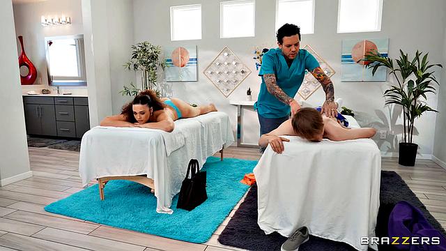 Sneaky Massage Turns Into Oily Anal