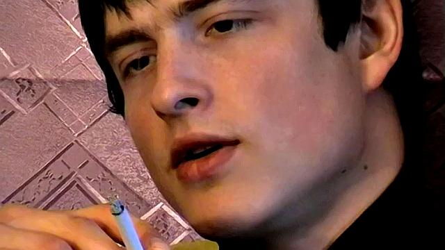 Gus Enjoys His Cigarette While Jerking His Big Dick